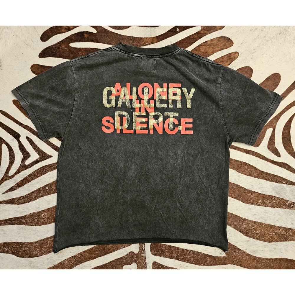 Gallery Dept. Portrait Alone In Silence Short-Sleeve T-Shirt Cropped Sz S - Picture 2 of 6